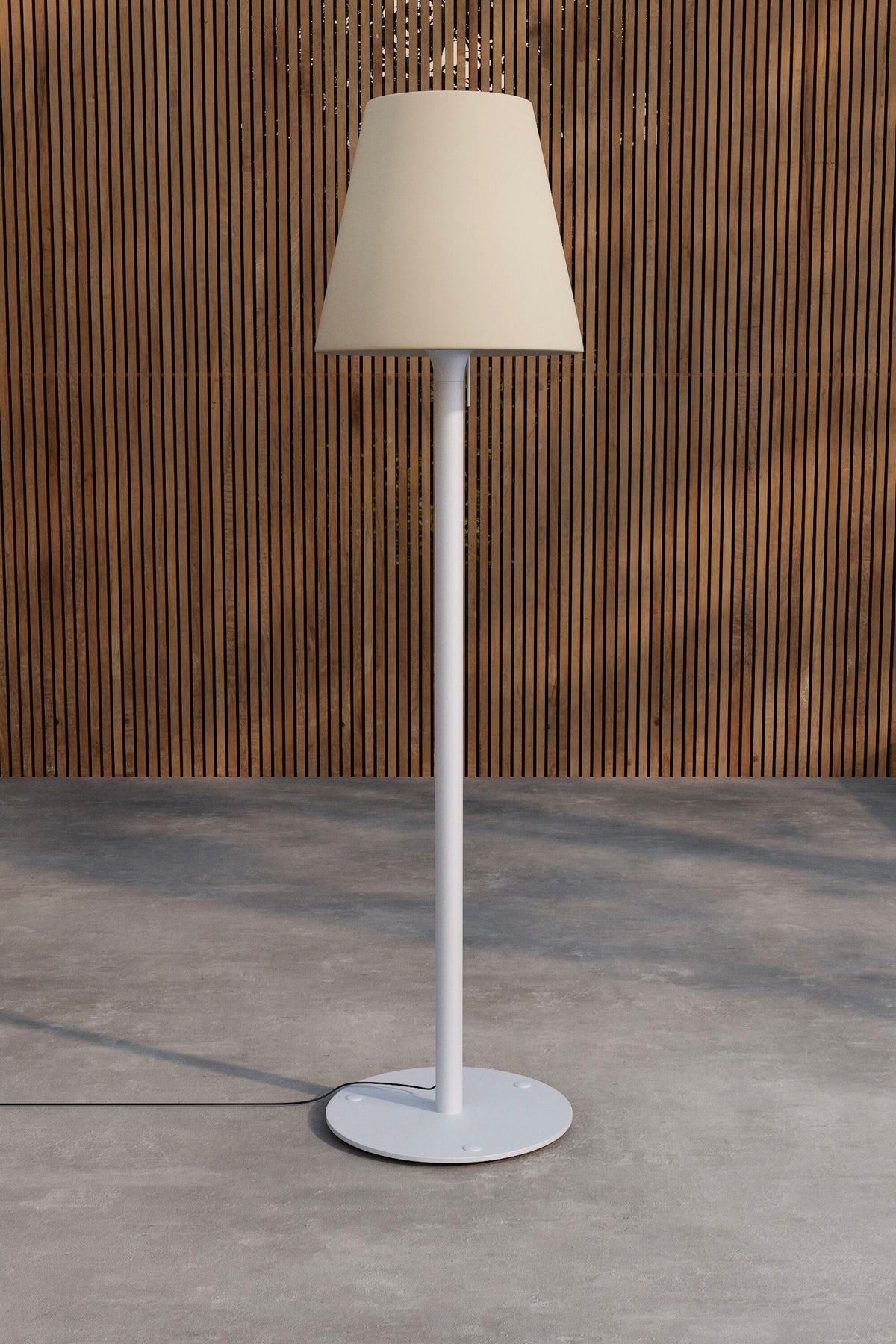 Moris gulvlampe - lyseblå, hvid - billede 3