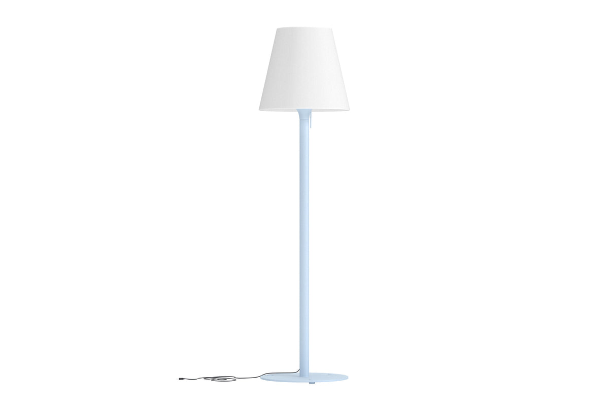 Moris gulvlampe - lyseblå, hvid - billede 1