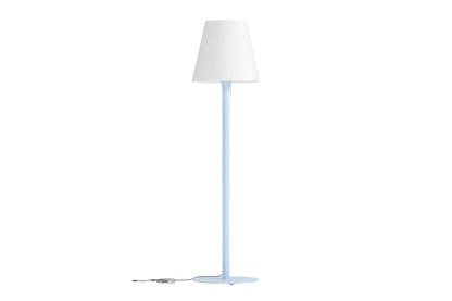 Moris gulvlampe - lyseblå, hvid - billede 1