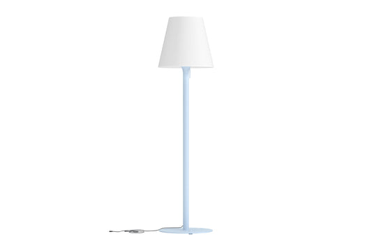 Moris gulvlampe - lyseblå, hvid - billede 1