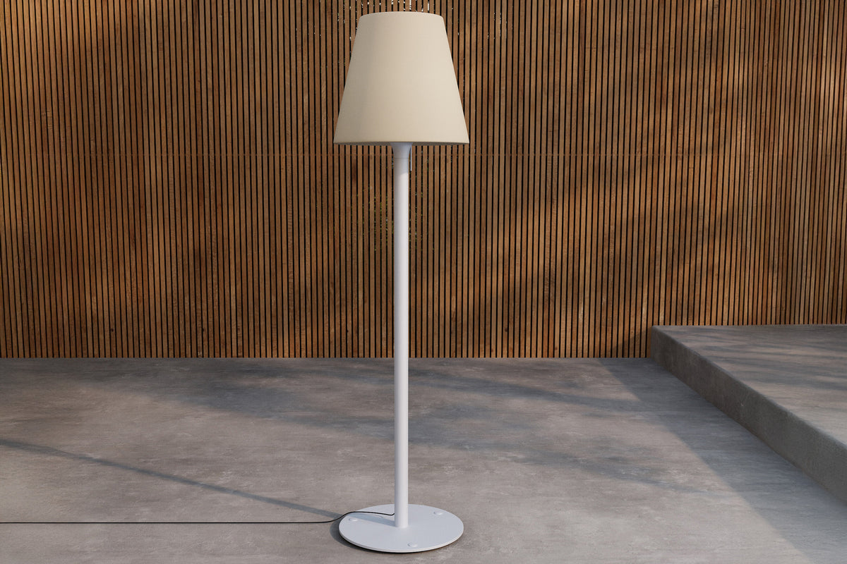 Moris gulvlampe - lyseblå, hvid - billede 2