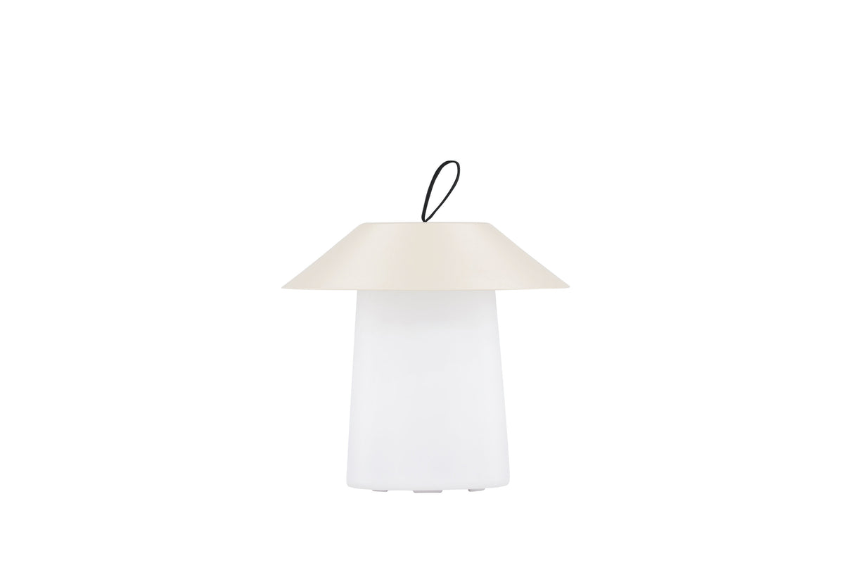 Rubu bordlampe - Ø24 cm - beige, hvid - billede 1
