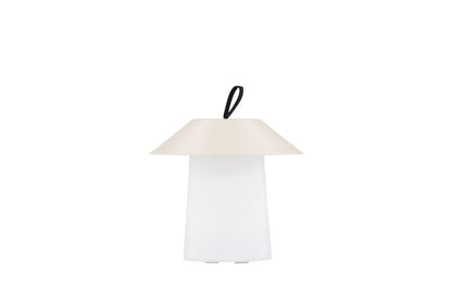 Rubu bordlampe - Ø24 cm - beige, hvid - billede 2