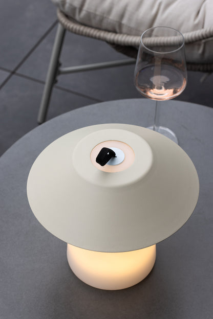 Rubu bordlampe - Ø24 cm - beige, hvid - billede 16