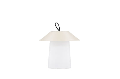 Rubu bordlampe - Ø24 cm - beige, hvid - billede 6