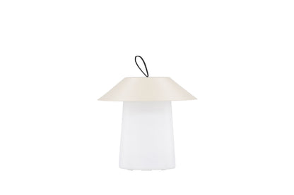 Rubu bordlampe - Ø24 cm - beige, hvid - billede 7