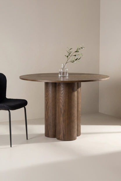 Olivia rundt spisebord - Ø110 cm - mokka - billede 8