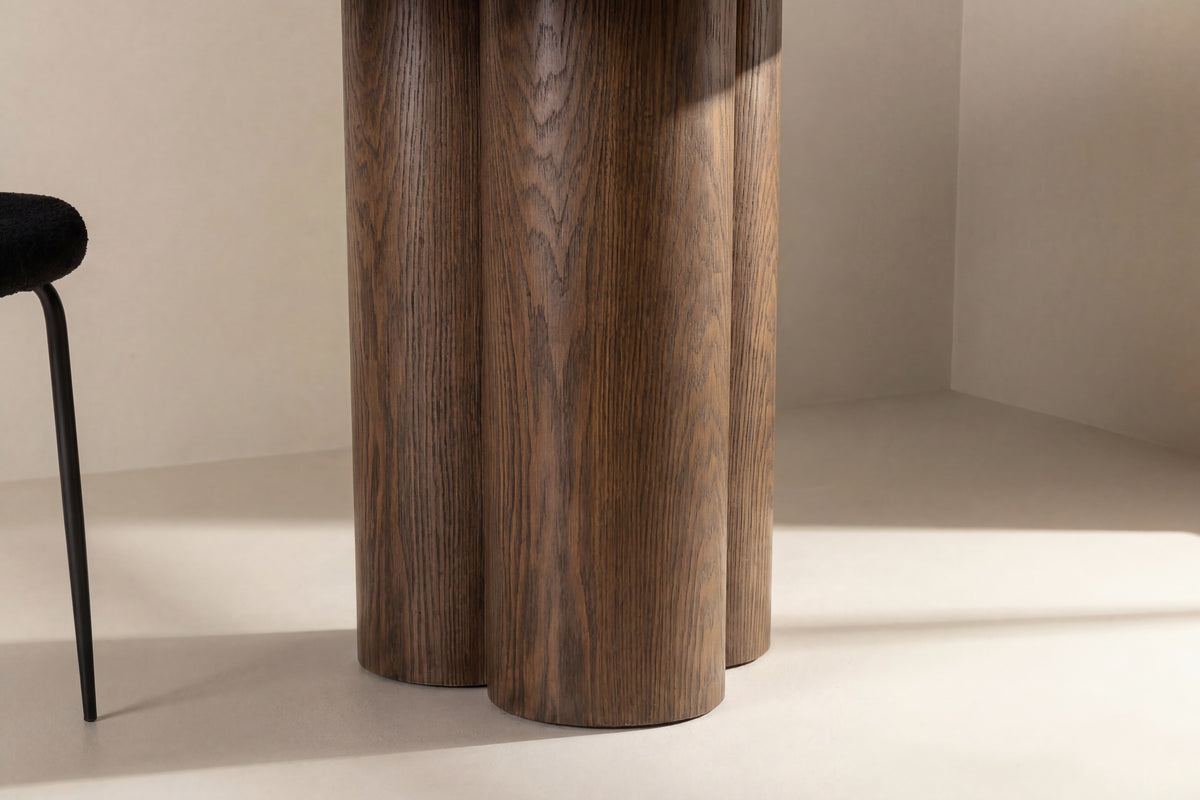 Olivia rundt spisebord - Ø110 cm - mokka - billede 7
