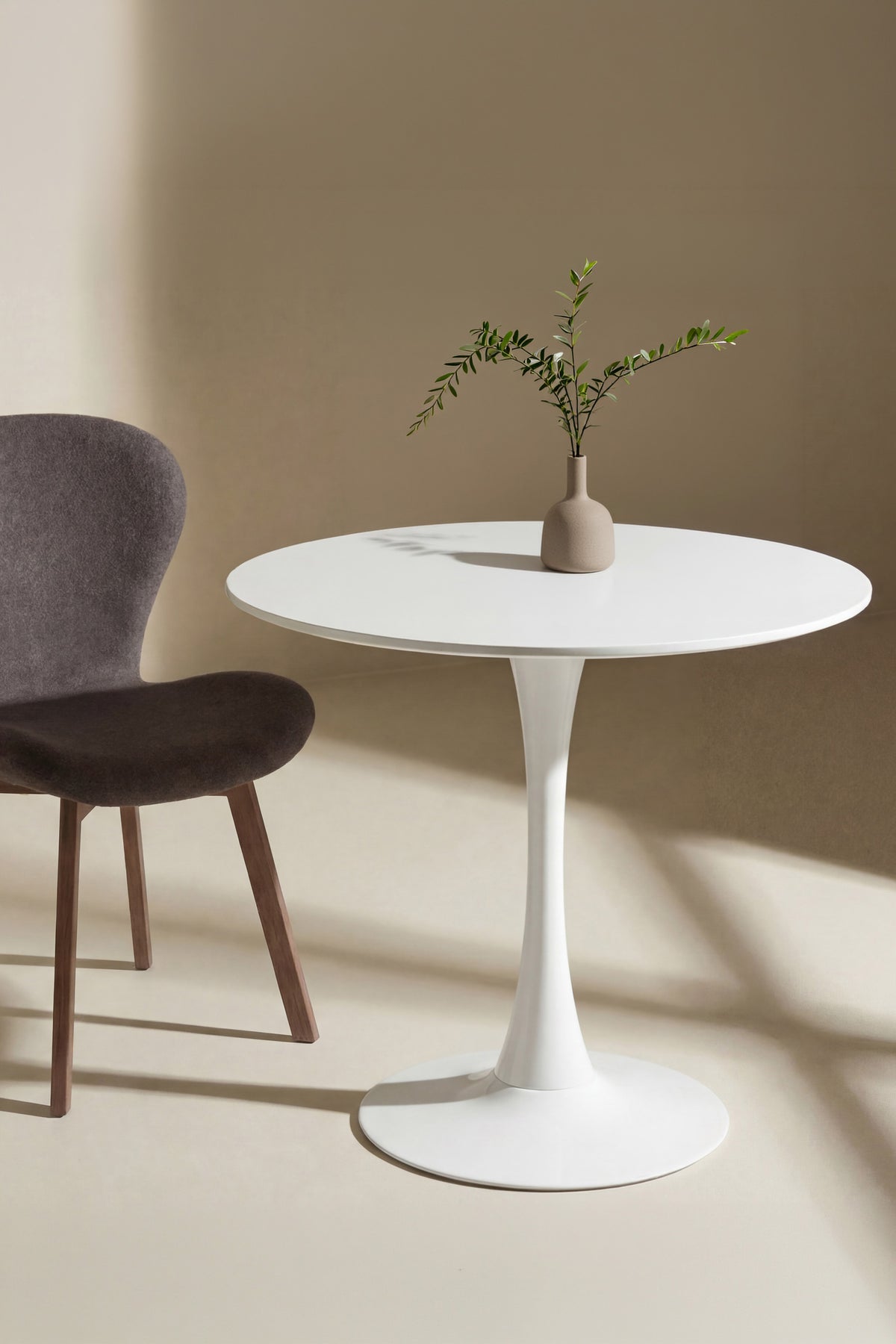 Hamden rundt spisebord - Ø80 cm - hvid - billede 7