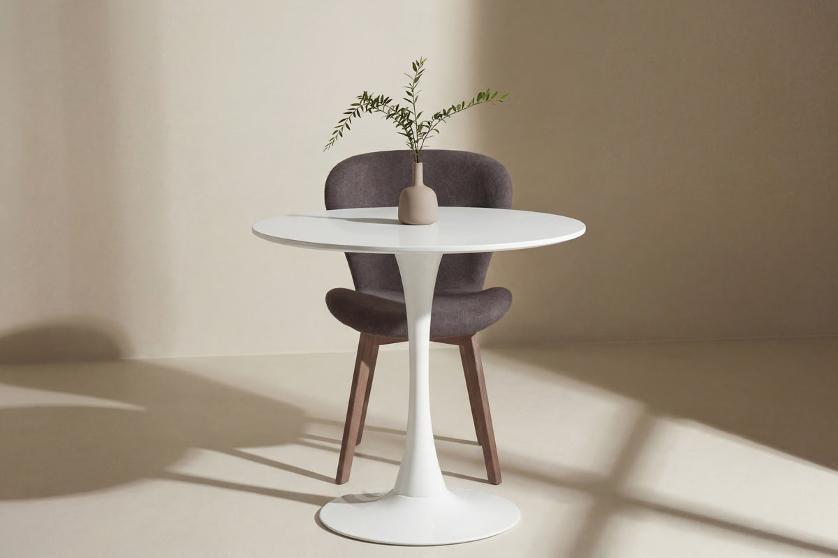 Hamden rundt spisebord - Ø80 cm - hvid - billede 4