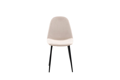 Polar spisebordsstole - beige, sort - 2 stk. - billede 1