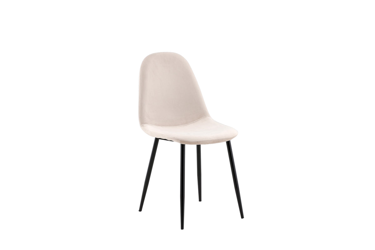 Polar spisebordsstole - beige, sort - 2 stk. - billede 2