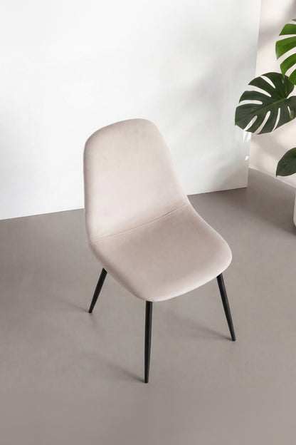 Polar spisebordsstole - beige, sort - 2 stk. - billede 10