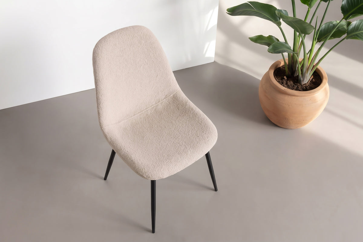 Polar spisebordsstole - beige, sort - 2 stk. - billede 6