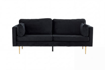 Boom 3-personers sofa - sort, guld - billede 1