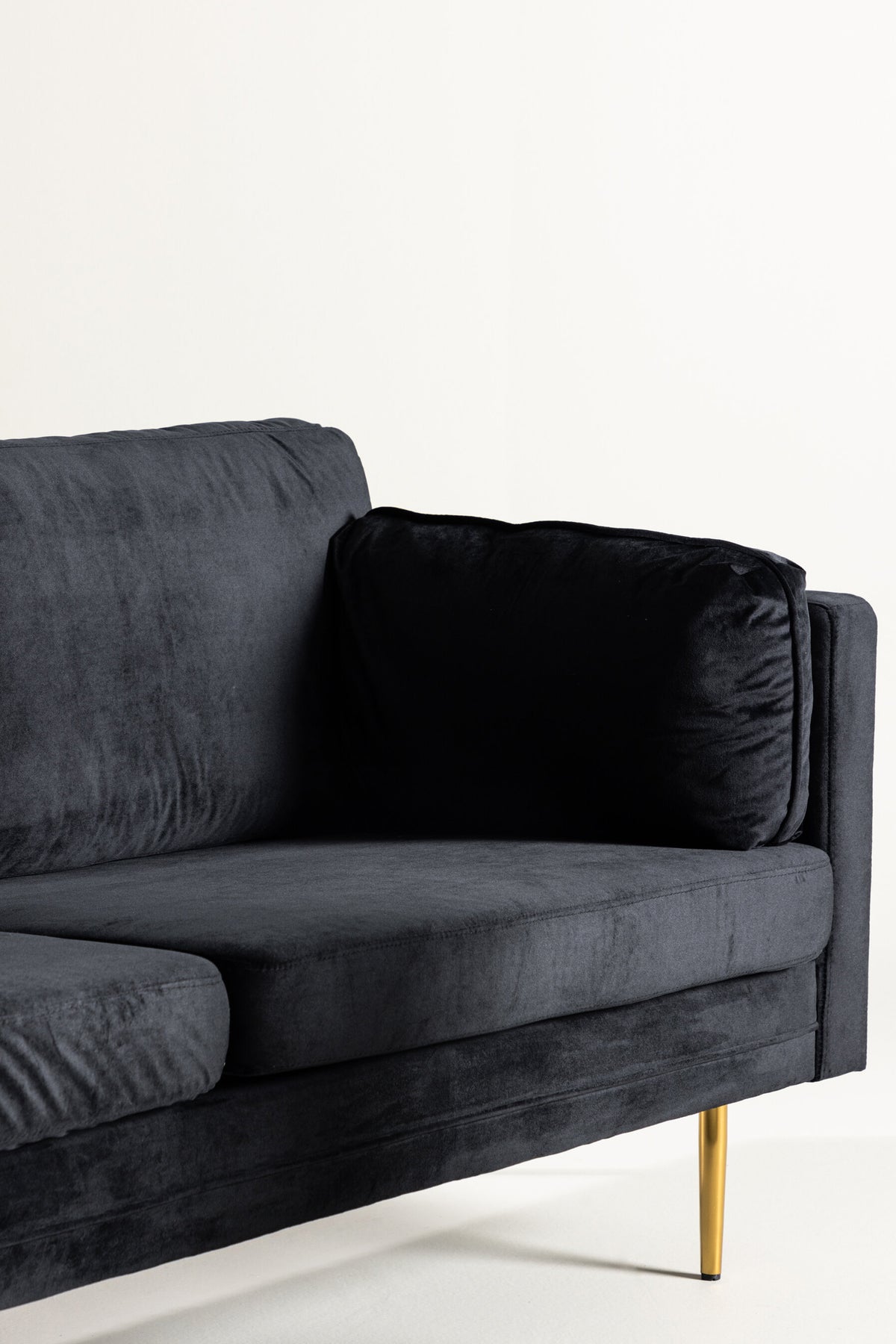 Boom 3-personers sofa - sort, guld - billede 10