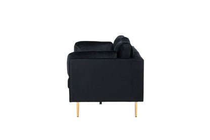 Boom 3-personers sofa - sort, guld - billede 3