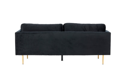 Boom 3-personers sofa - sort, guld - billede 4