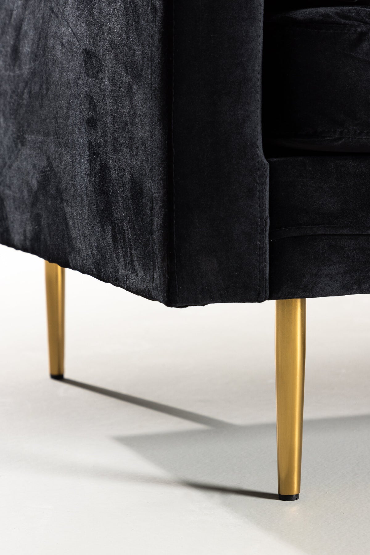 Boom 3-personers sofa - sort, guld - billede 12