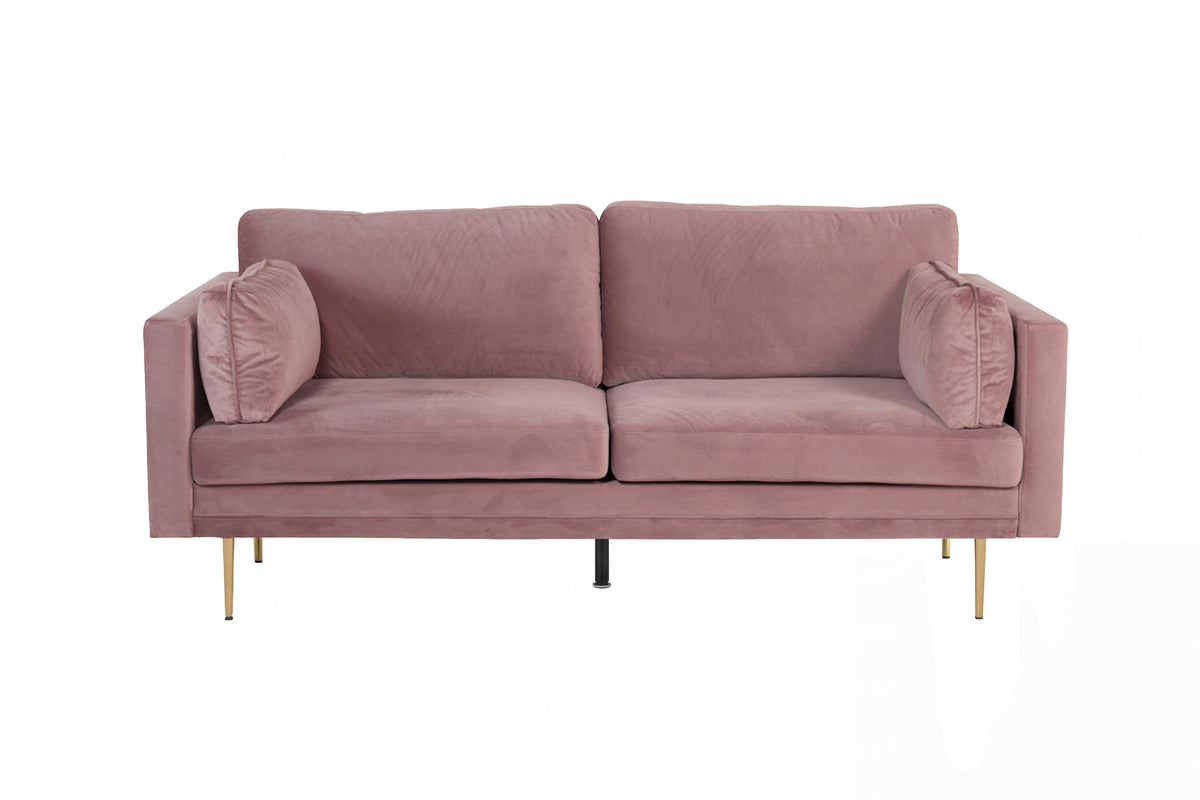 Boom 3-personers sofa - støvet rosa, guld - billede 1