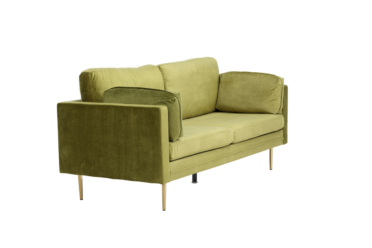 Boom 3-personers sofa - grøn, guld - billede 2