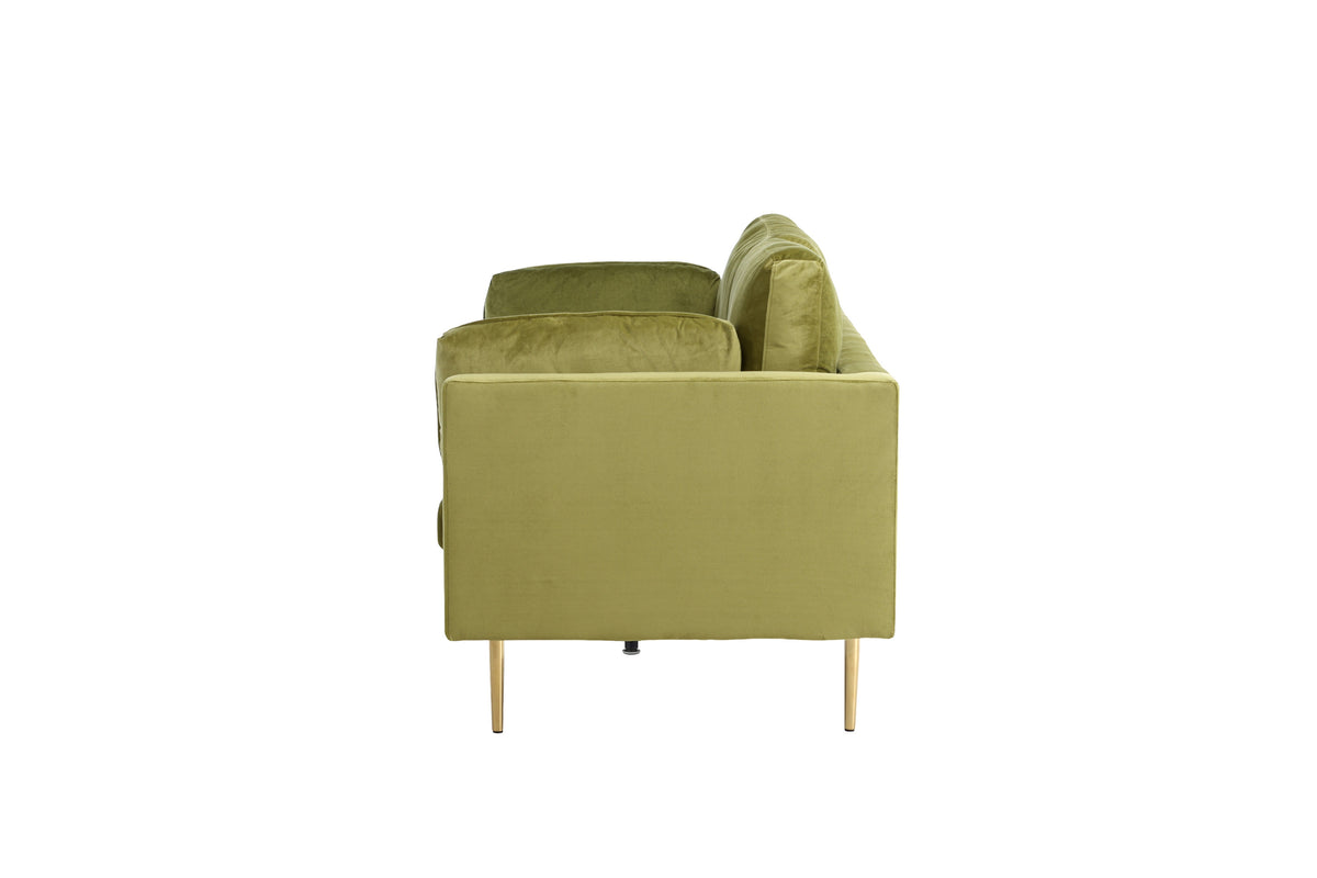 Boom 3-personers sofa - grøn, guld - billede 3