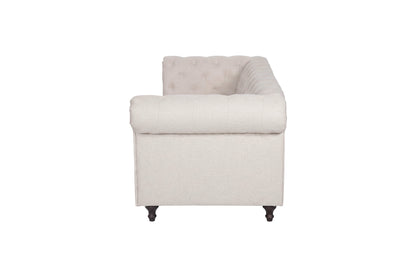 Velvet 3-personers sofa - beige, sort - billede 3