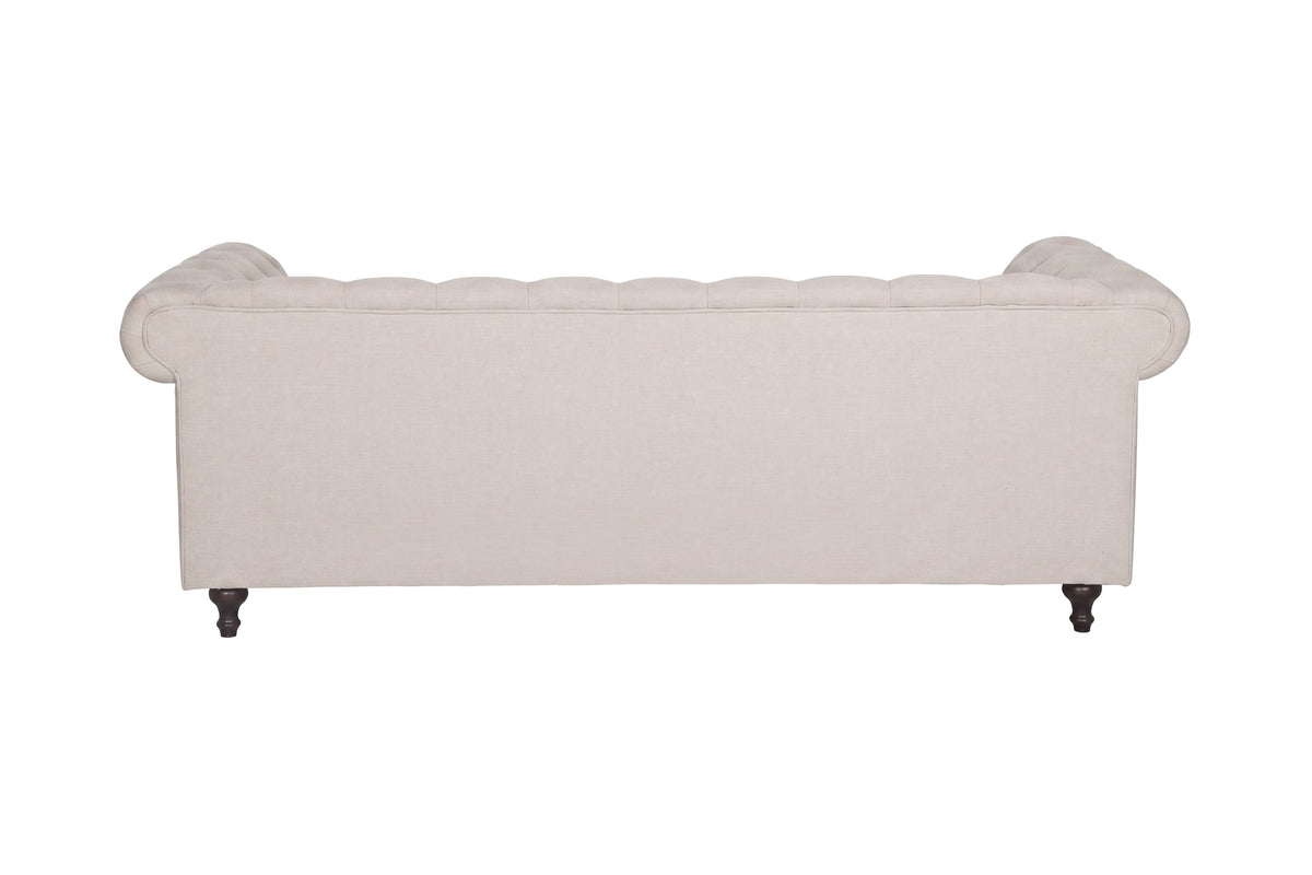 Velvet 3-personers sofa - beige, sort - billede 4