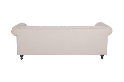 Velvet 3-personers sofa - beige, sort - billede 4