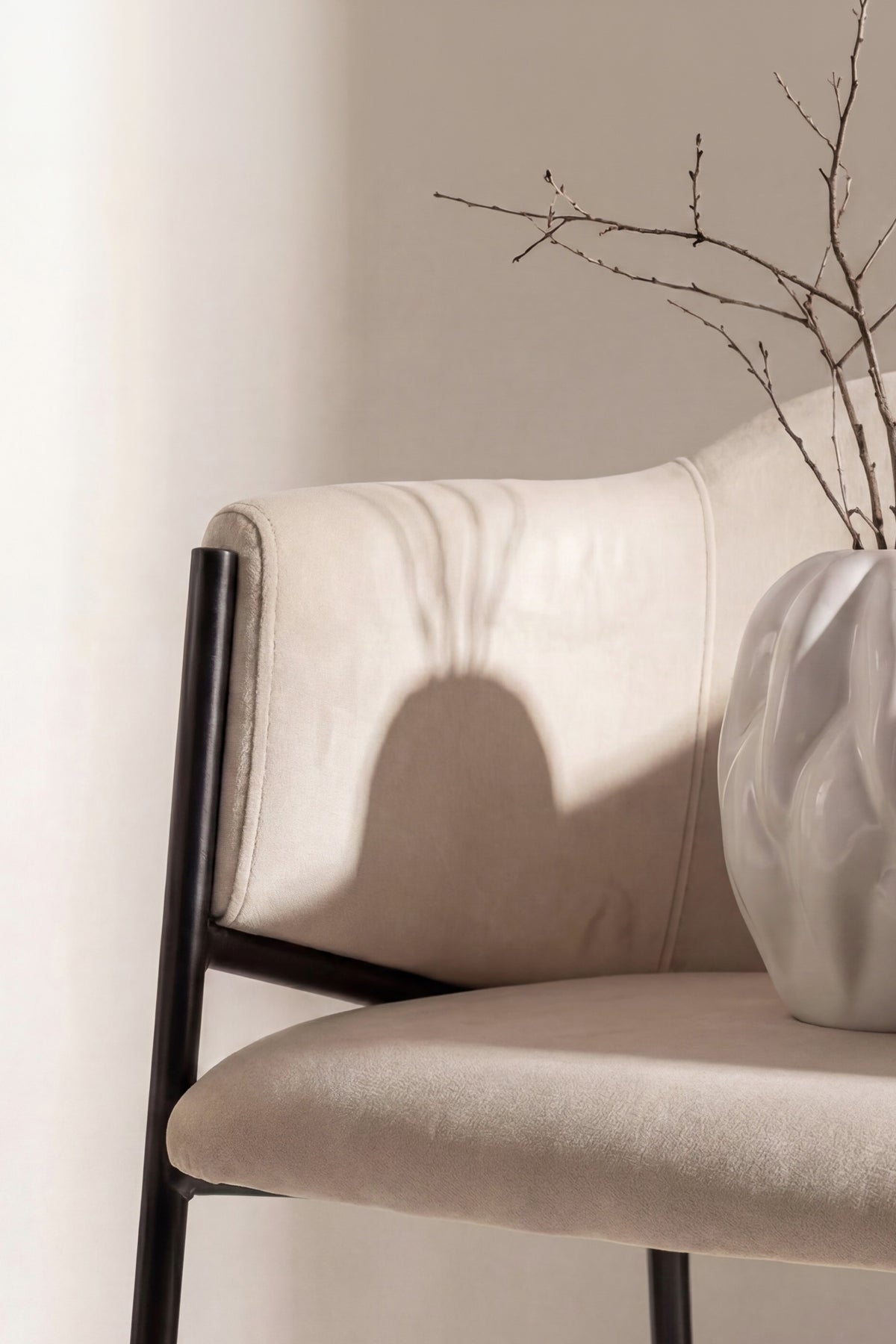 Evelina spisebordsstole - beige, sort - 2 stk. - billede 11