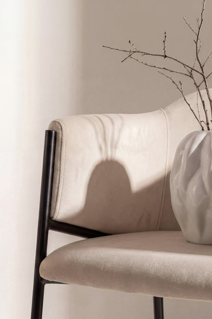 Evelina spisebordsstole - beige, sort - 2 stk. - billede 11