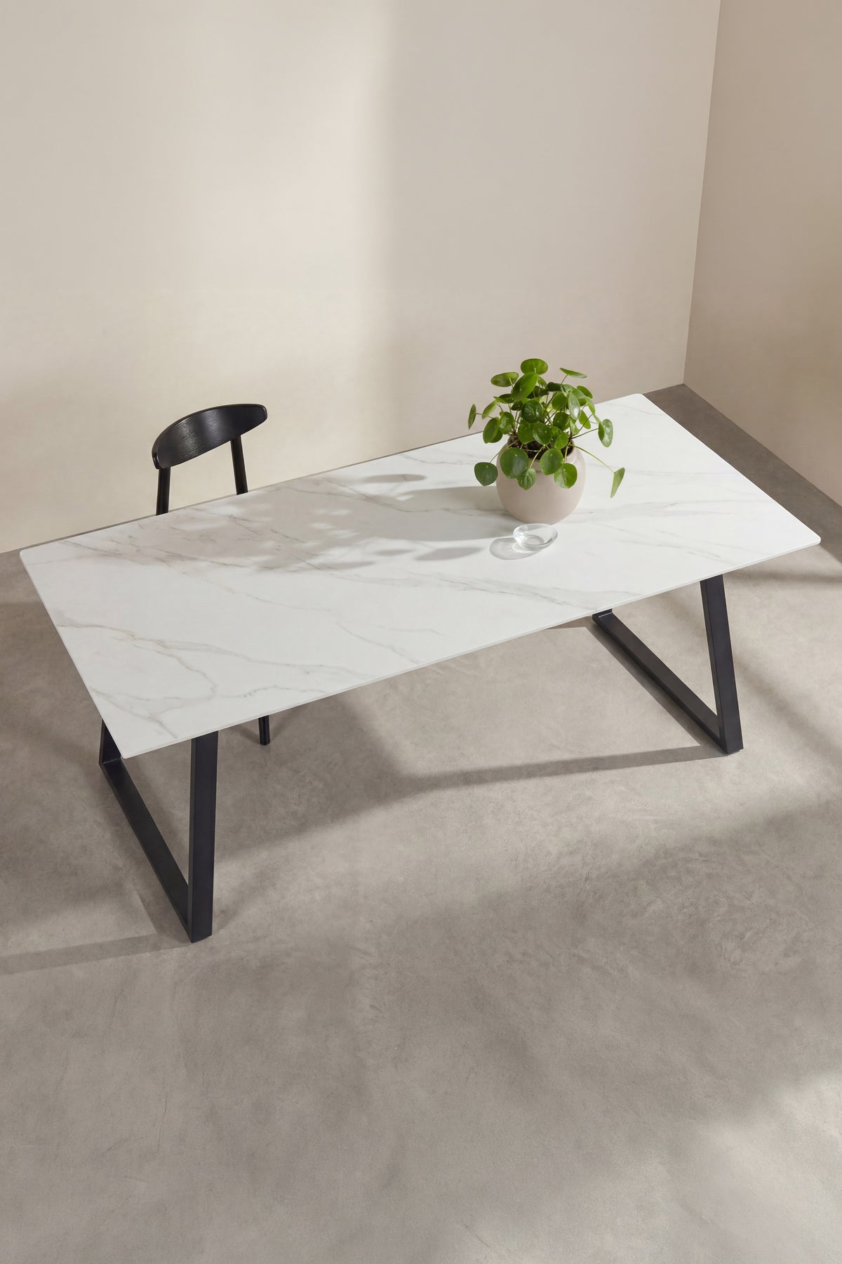 Estelle spisebord - 200 × 90 cm - sort, hvid - billede 10
