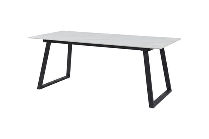 Estelle spisebord - 200 × 90 cm - sort, hvid - billede 4
