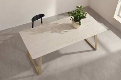 Estelle spisebord - 200 × 90 cm - beige - billede 6