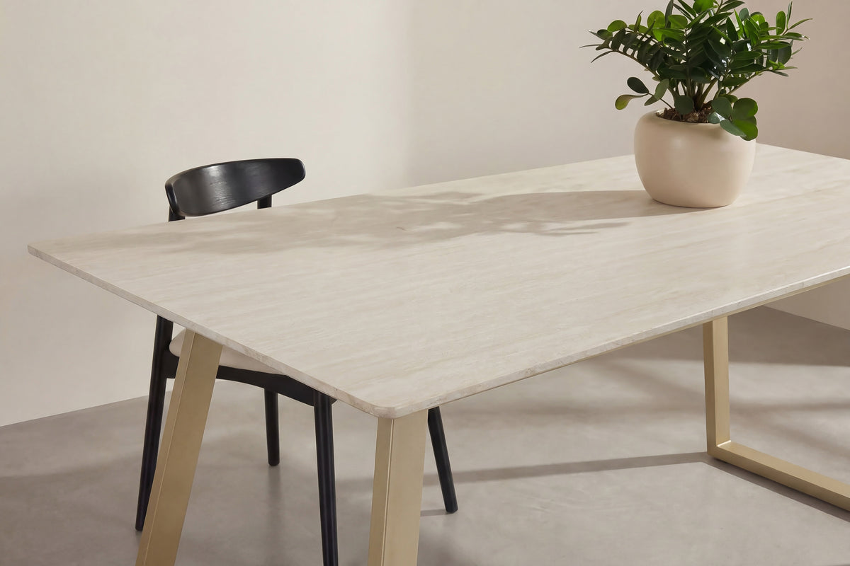 Estelle spisebord - 200 × 90 cm - beige - billede 7