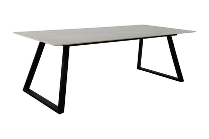 Estelle spisebord - 200 × 90 cm - mørkegrå, sort - billede 2