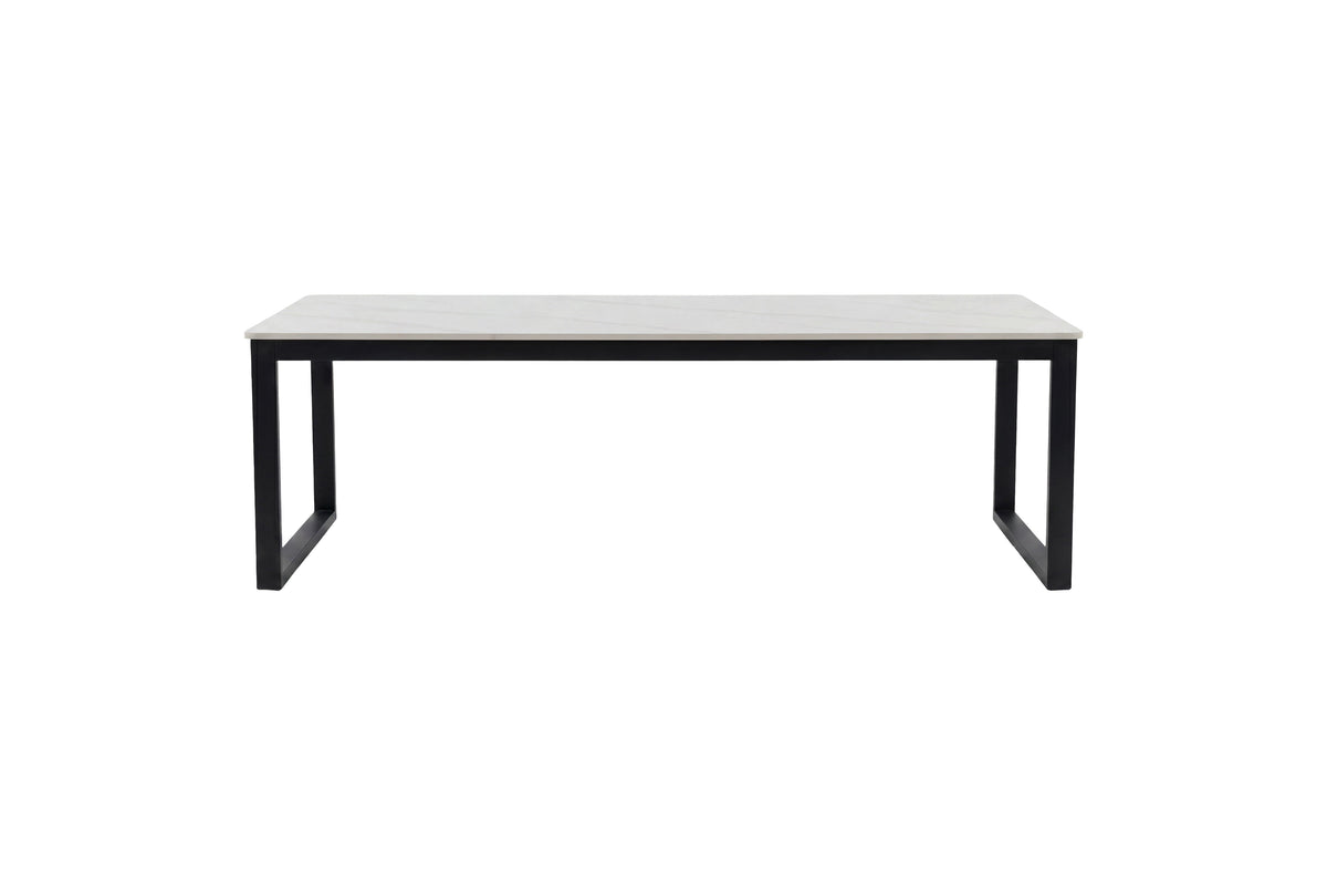 Estelle sofabord - 120 × 60 cm - sort, hvid - billede 1