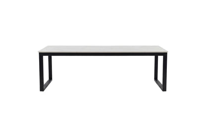 Estelle sofabord - 120 × 60 cm - sort, hvid - billede 1