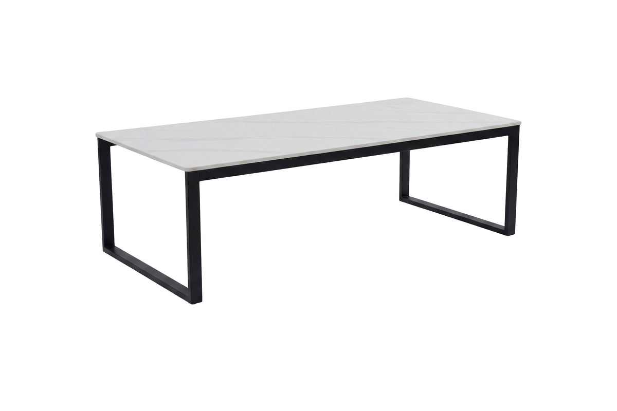 Estelle sofabord - 120 × 60 cm - sort, hvid - billede 2