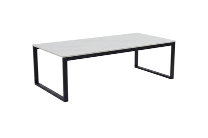 Estelle sofabord - 120 × 60 cm - sort, hvid - billede 2