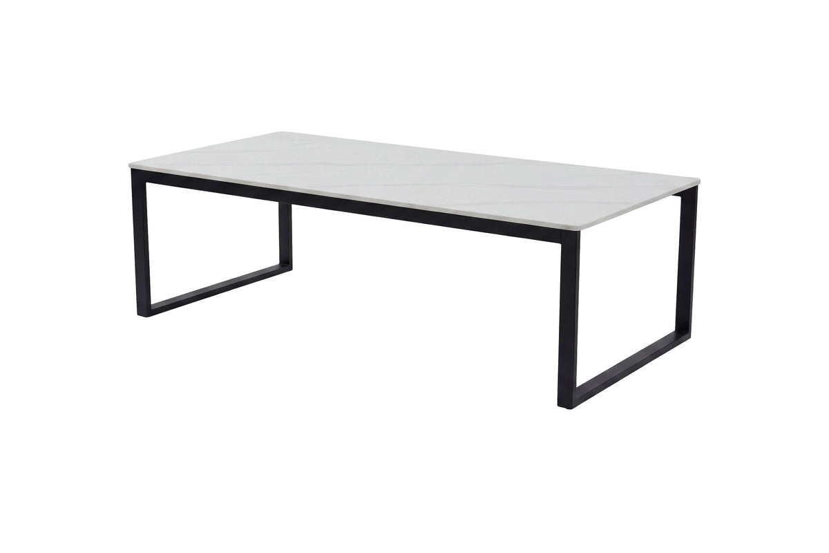 Estelle sofabord - 120 × 60 cm - sort, hvid - billede 4