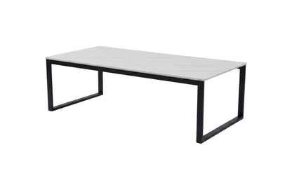 Estelle sofabord - 120 × 60 cm - sort, hvid - billede 4