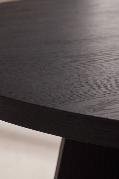 Bootcut rundt spisebord - Ø110 cm - sort - billede 10