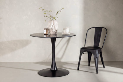Hamden rundt spisebord - Ø80 cm - sort - billede 3