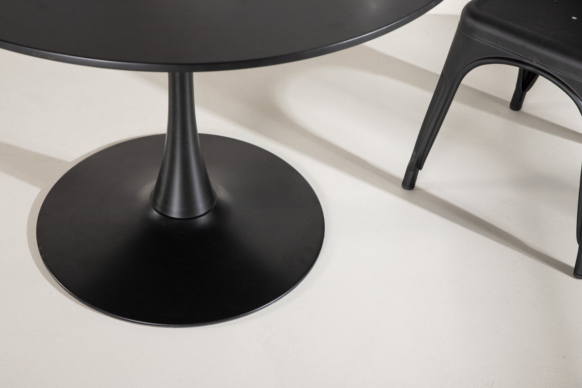 Hamden rundt spisebord - Ø80 cm - sort - billede 6