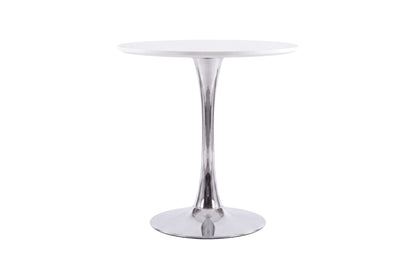 Hamden rundt spisebord - Ø80 cm - hvid, sølv - billede 1