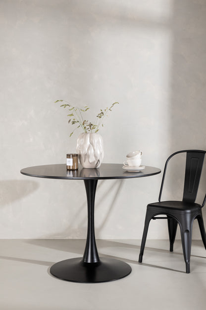 Hamden rundt spisebord - Ø110 cm - sort - billede 7
