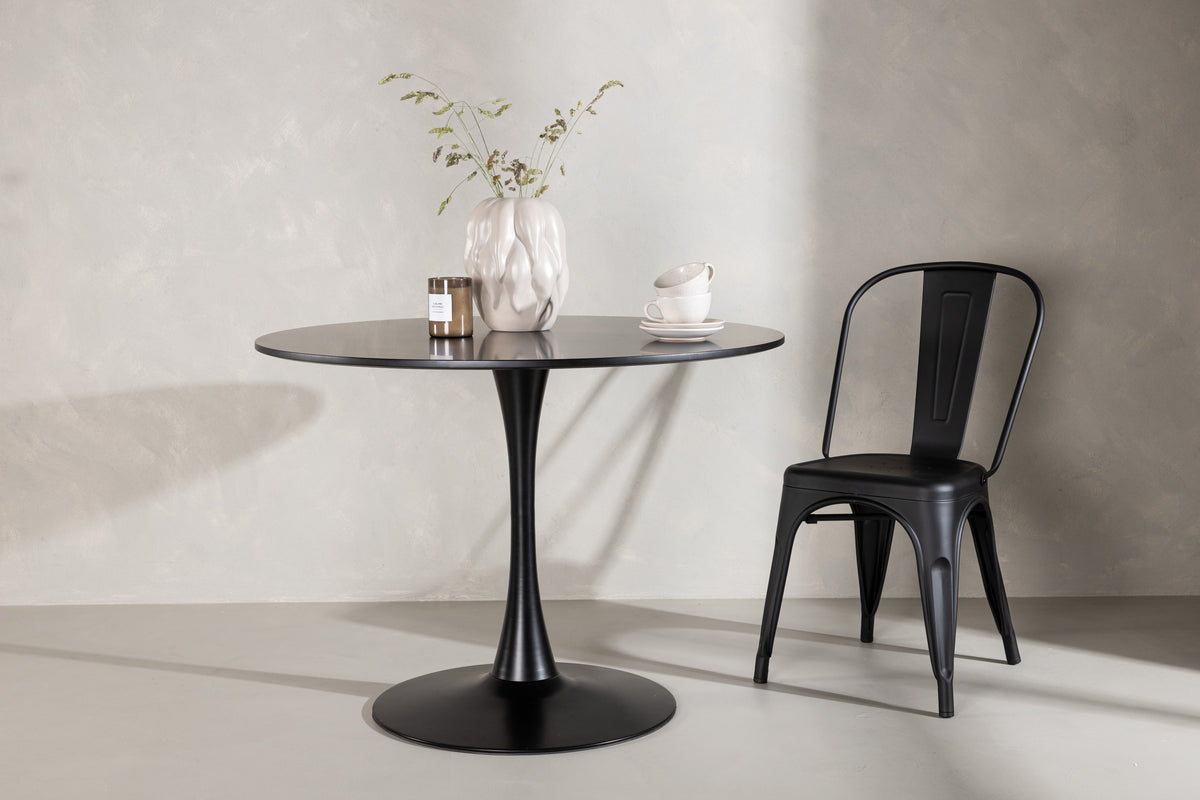 Hamden rundt spisebord - Ø110 cm - sort - billede 6