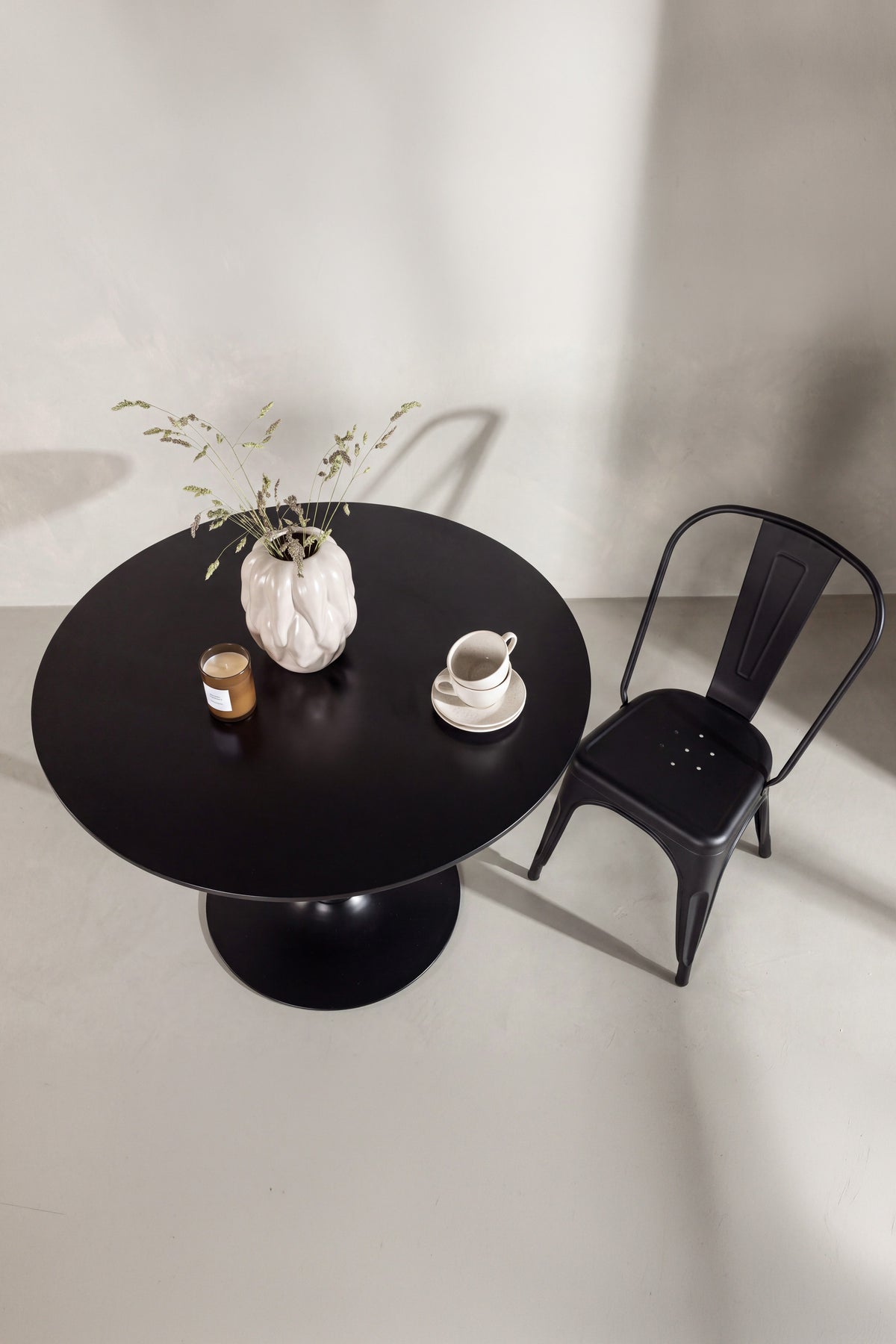 Hamden rundt spisebord - Ø110 cm - sort - billede 8
