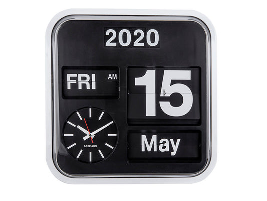 Karlsson vægur Big Flip – Hvid